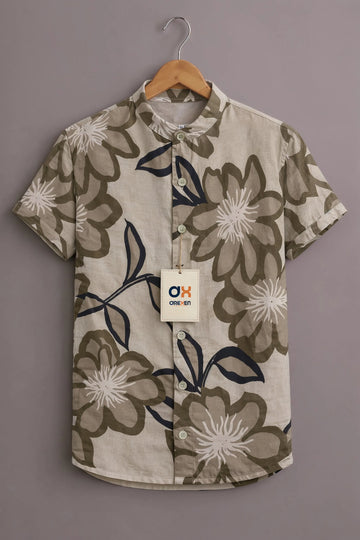 Ivory Cocoa Bloom Luxe Shirt