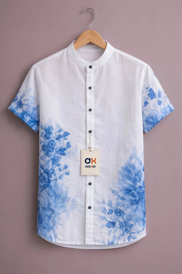 Blue Mist Floral Luxe Shirt