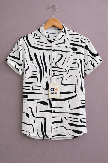 Mono Flux Abstract Signature Shirt