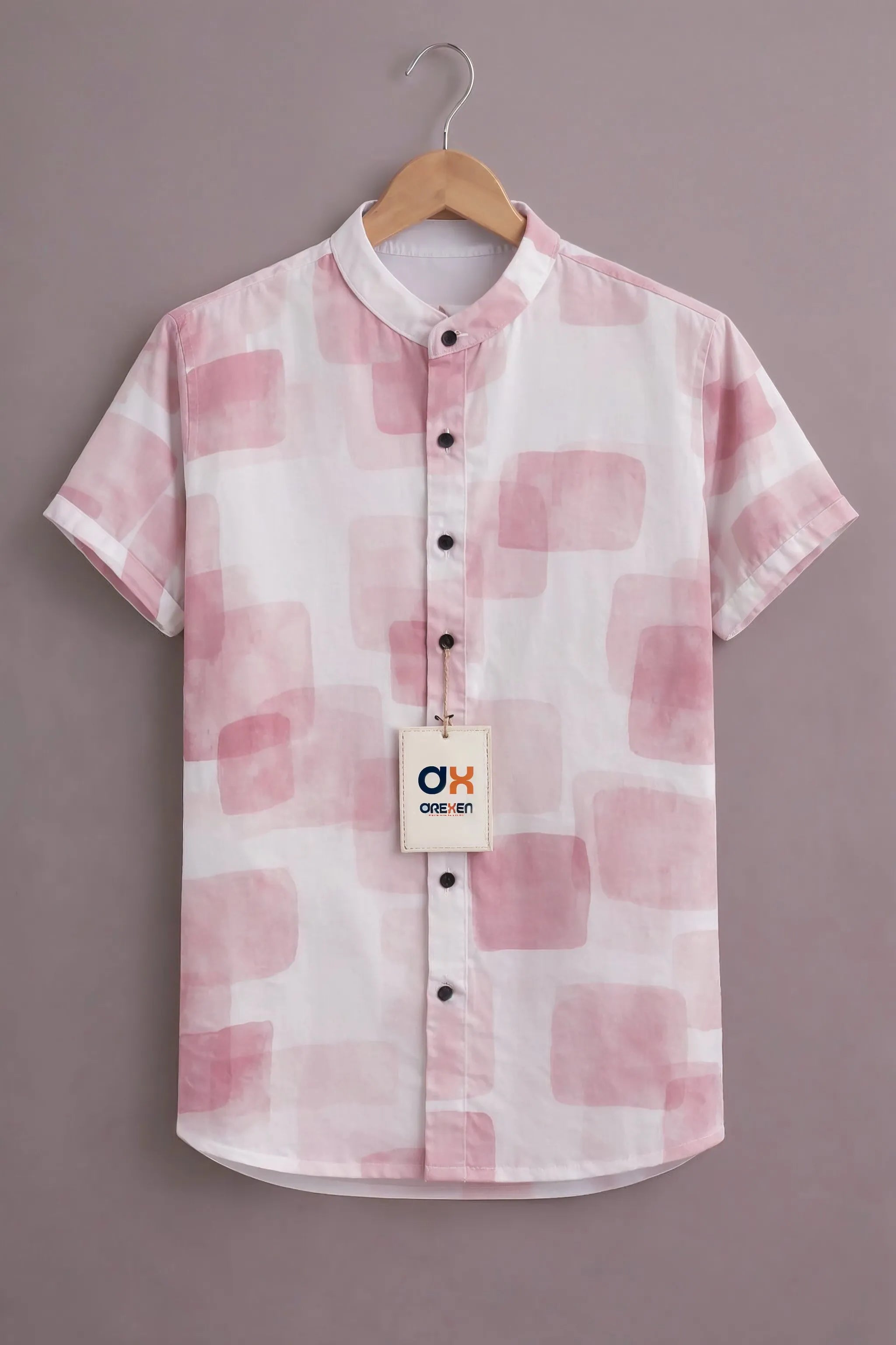 Blush Breeze Abstract Luxe Shirt