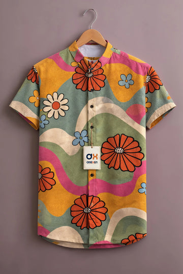 Vintage Bloom Print Shirt
