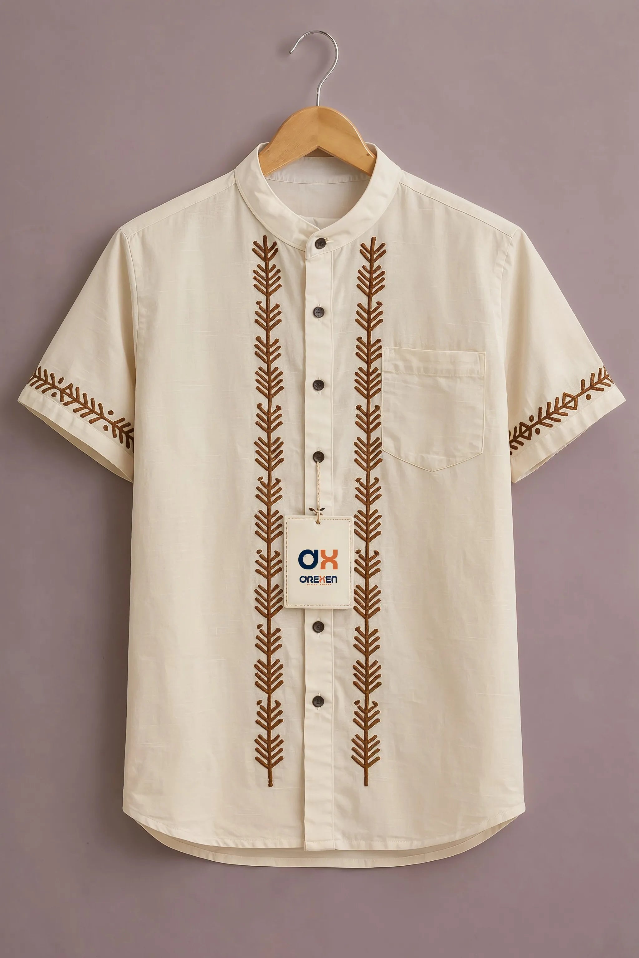 Ivory Artisan Luxe Embroidered Shirt