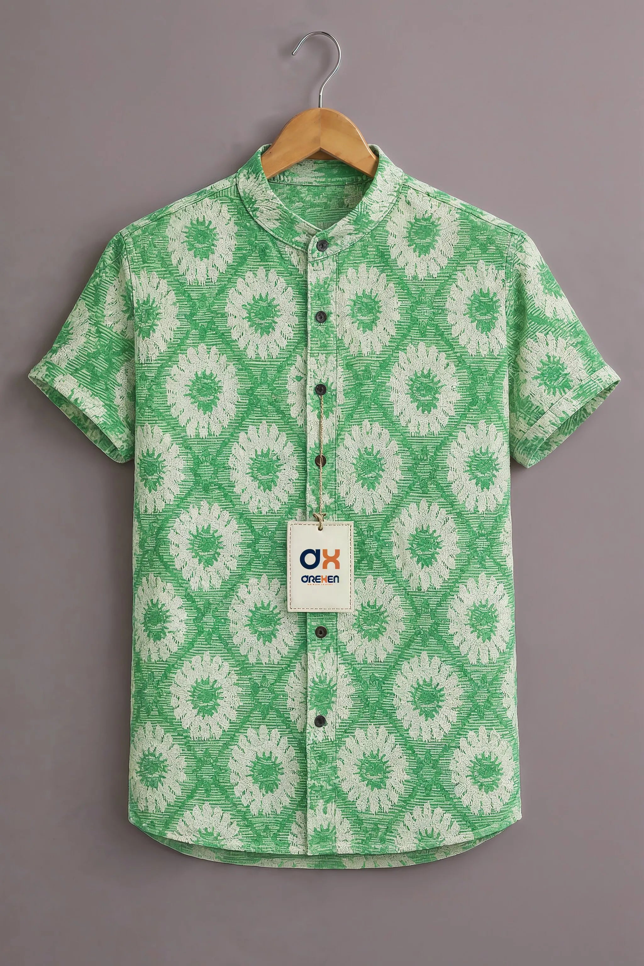 Mint Ethnic Bloom Luxe Shirt