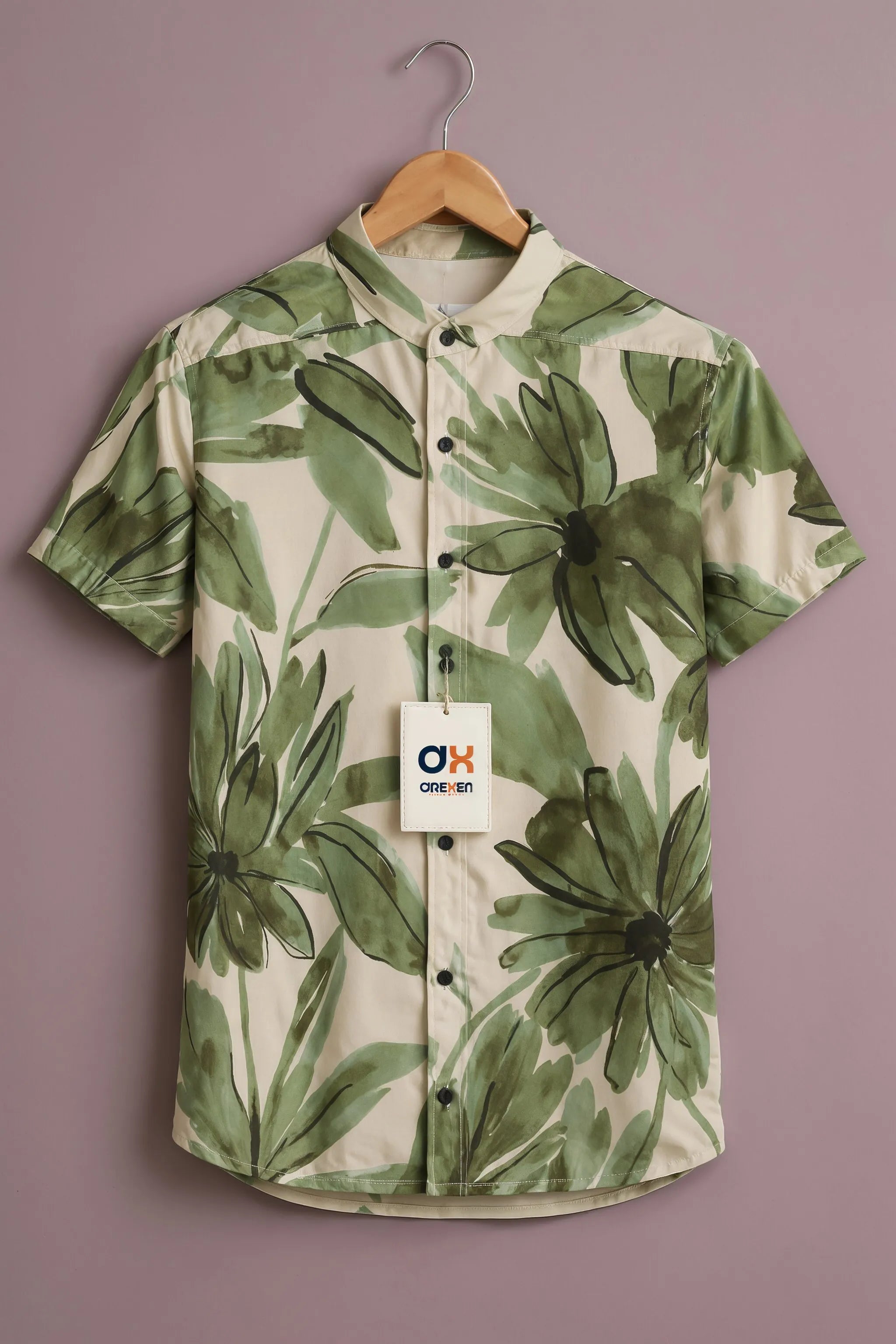 Olive Bloom Resort Luxe Shirt