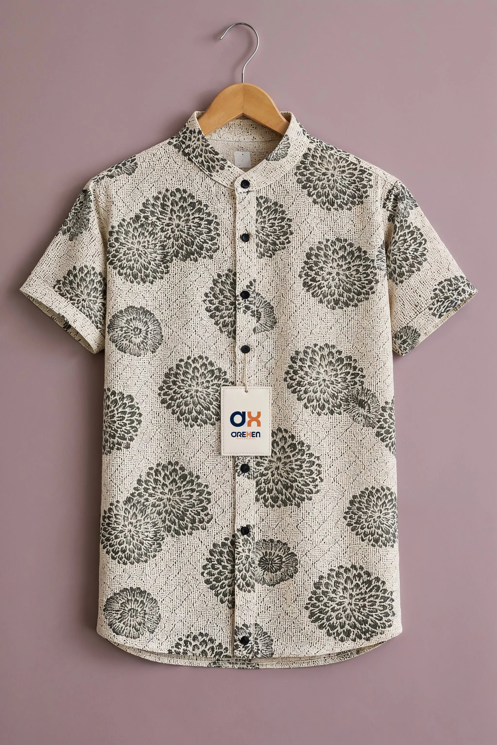 Ivory Olive Ethnic Luxe Shirt
