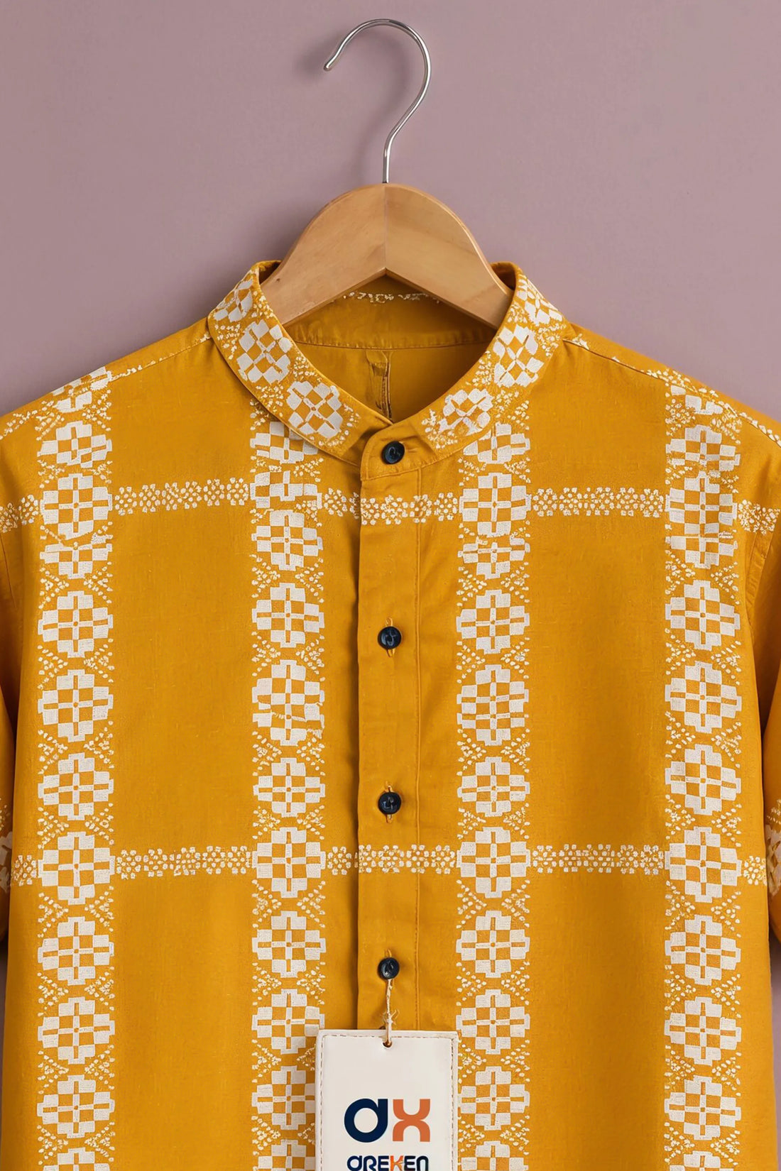 Mustard Heritage Luxe Print Shirt