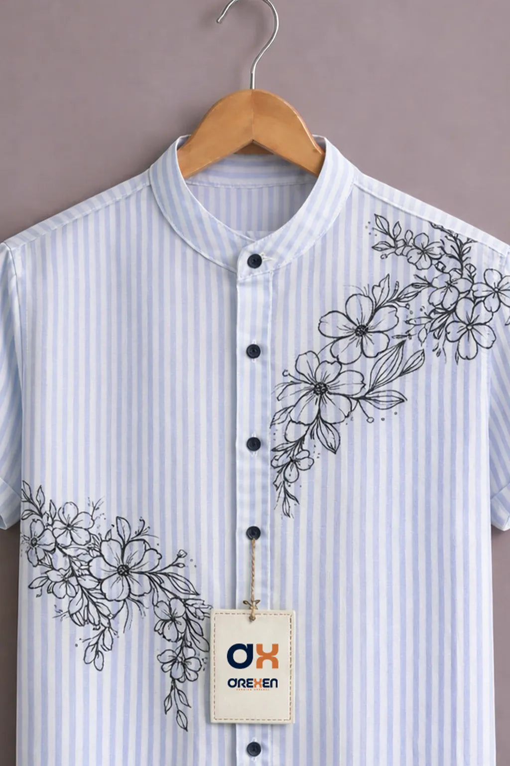 Skyline Floral Stripe Premium Shirt