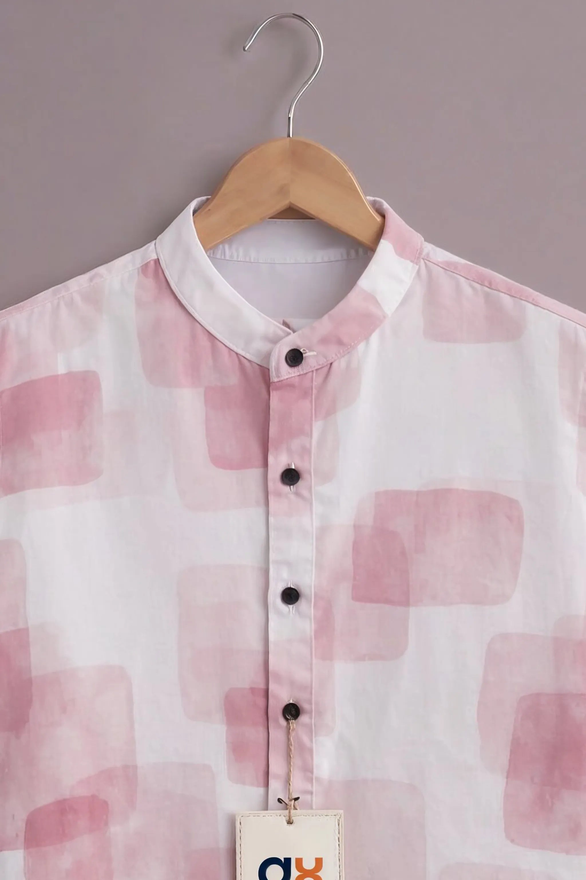 Blush Breeze Abstract Luxe Shirt