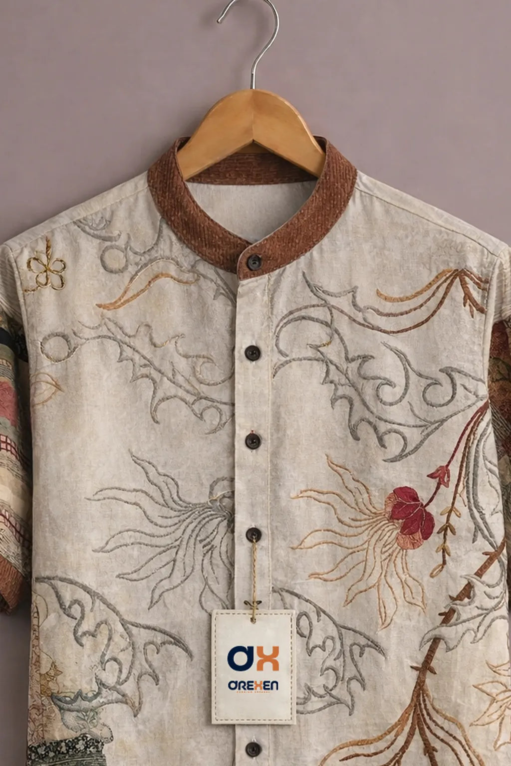 Ivory Artisan Patchwork Luxe Shirt
