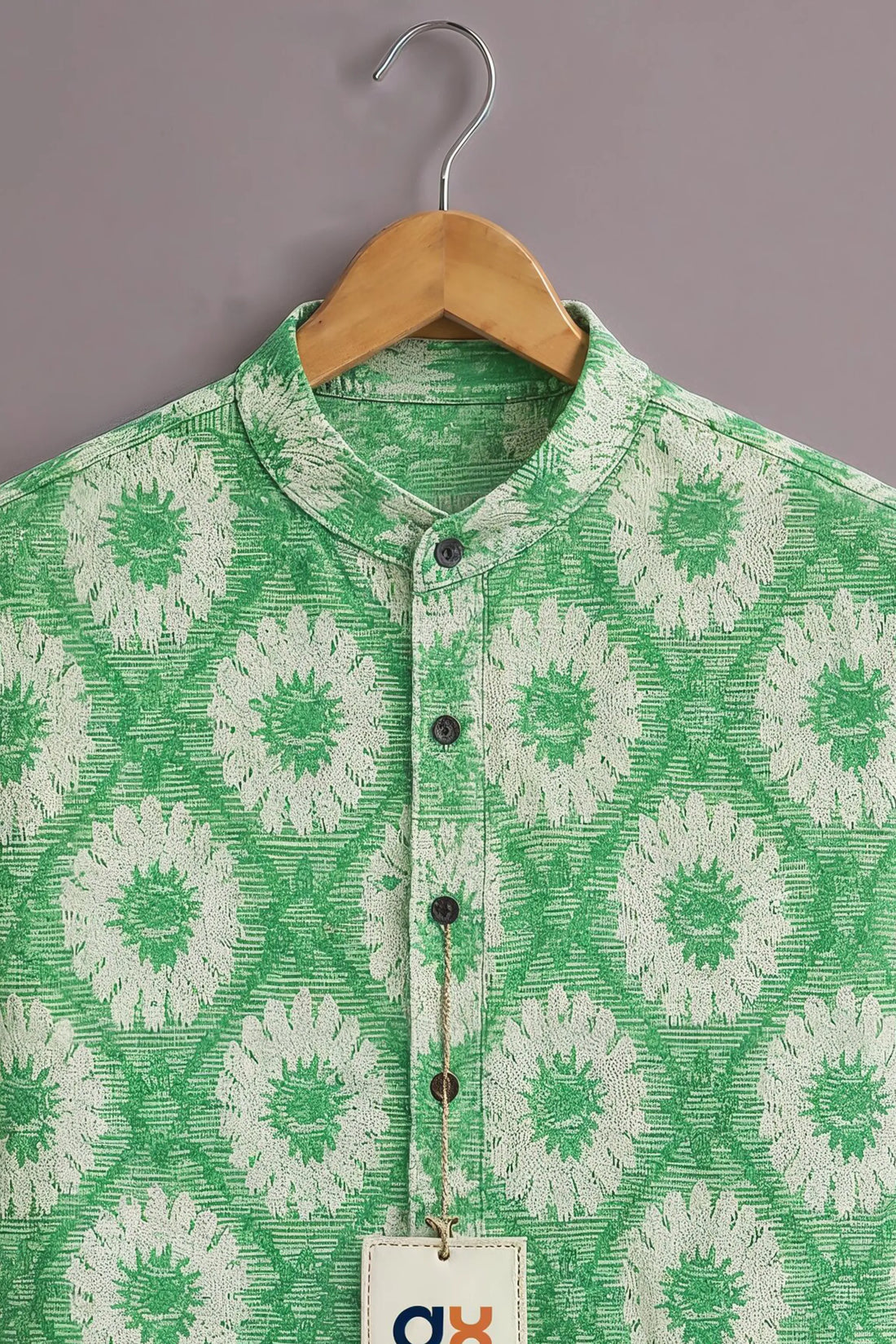 Mint Ethnic Bloom Luxe Shirt