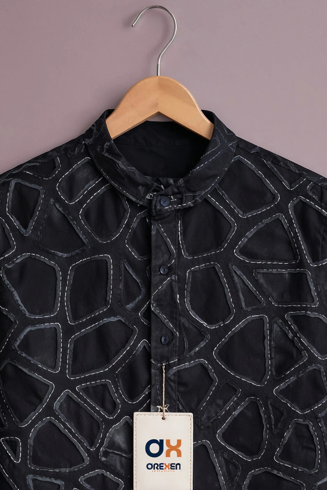 Midnight Geo Abstract Luxe Shirt