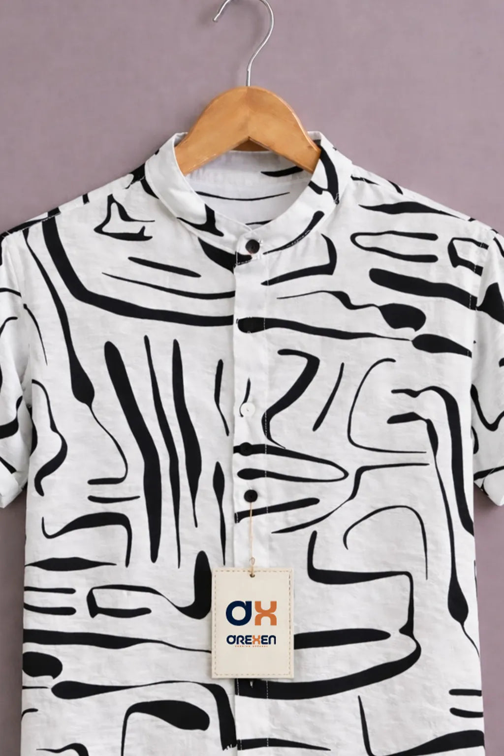 Mono Flux Abstract Signature Shirt