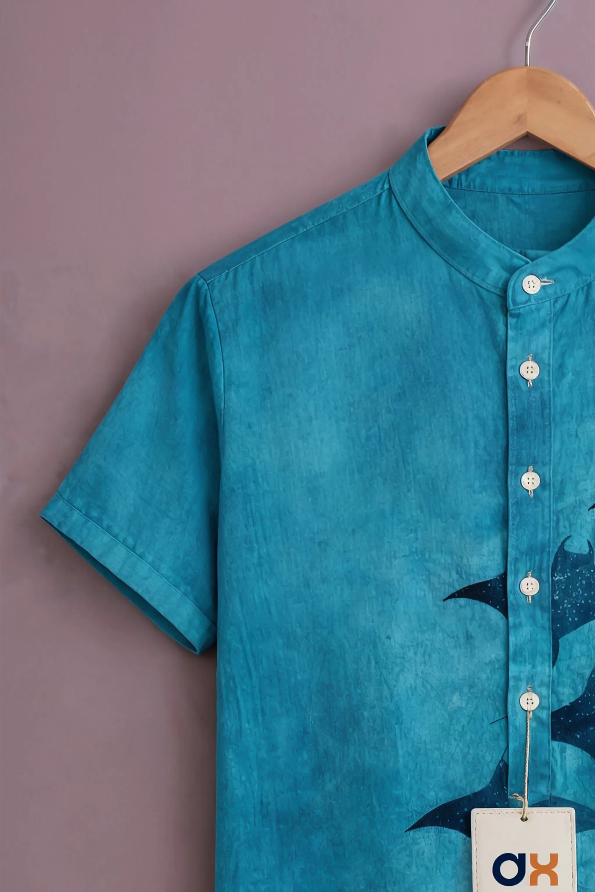 Ocean Wave Print Shirt