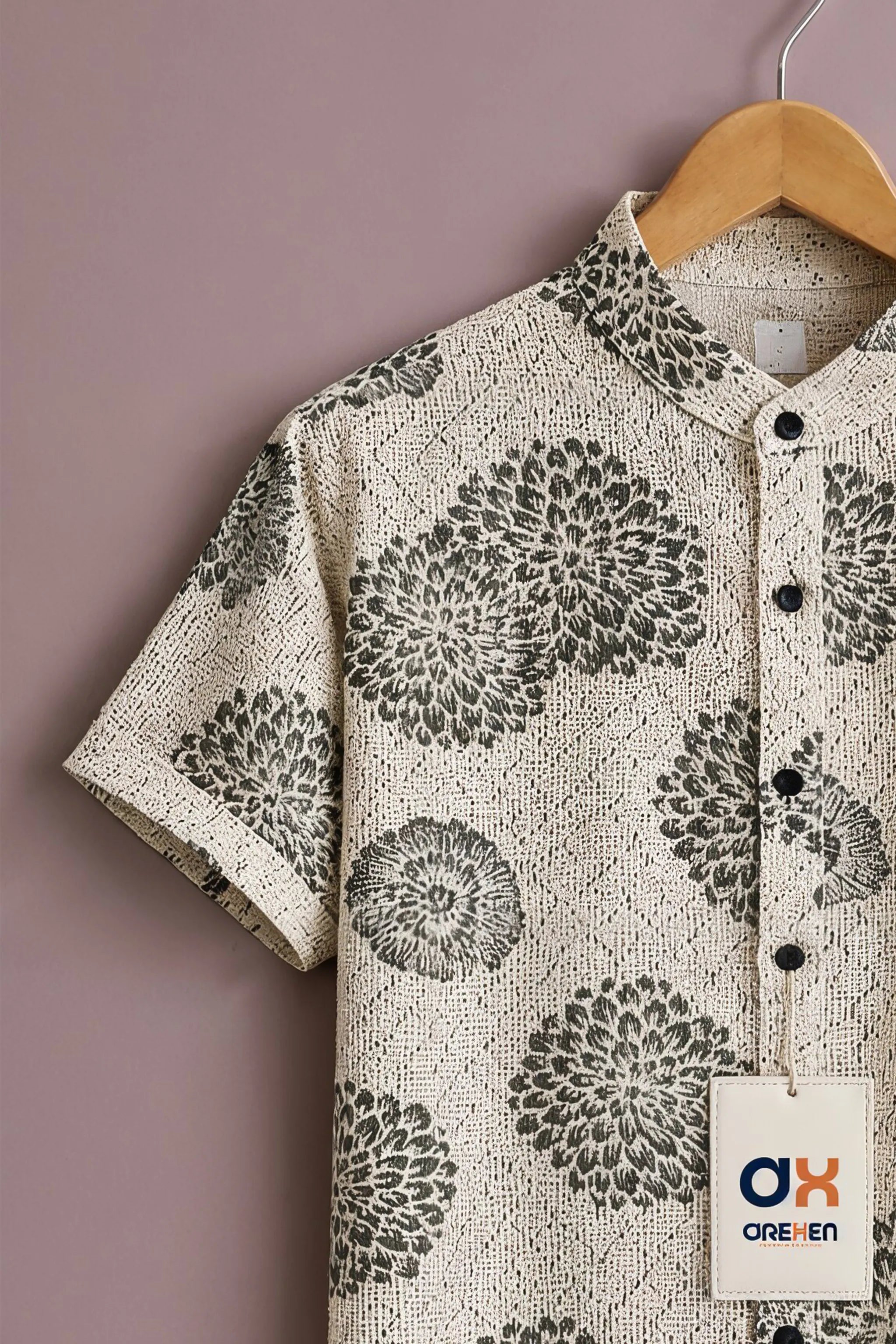 Ivory Olive Ethnic Luxe Shirt