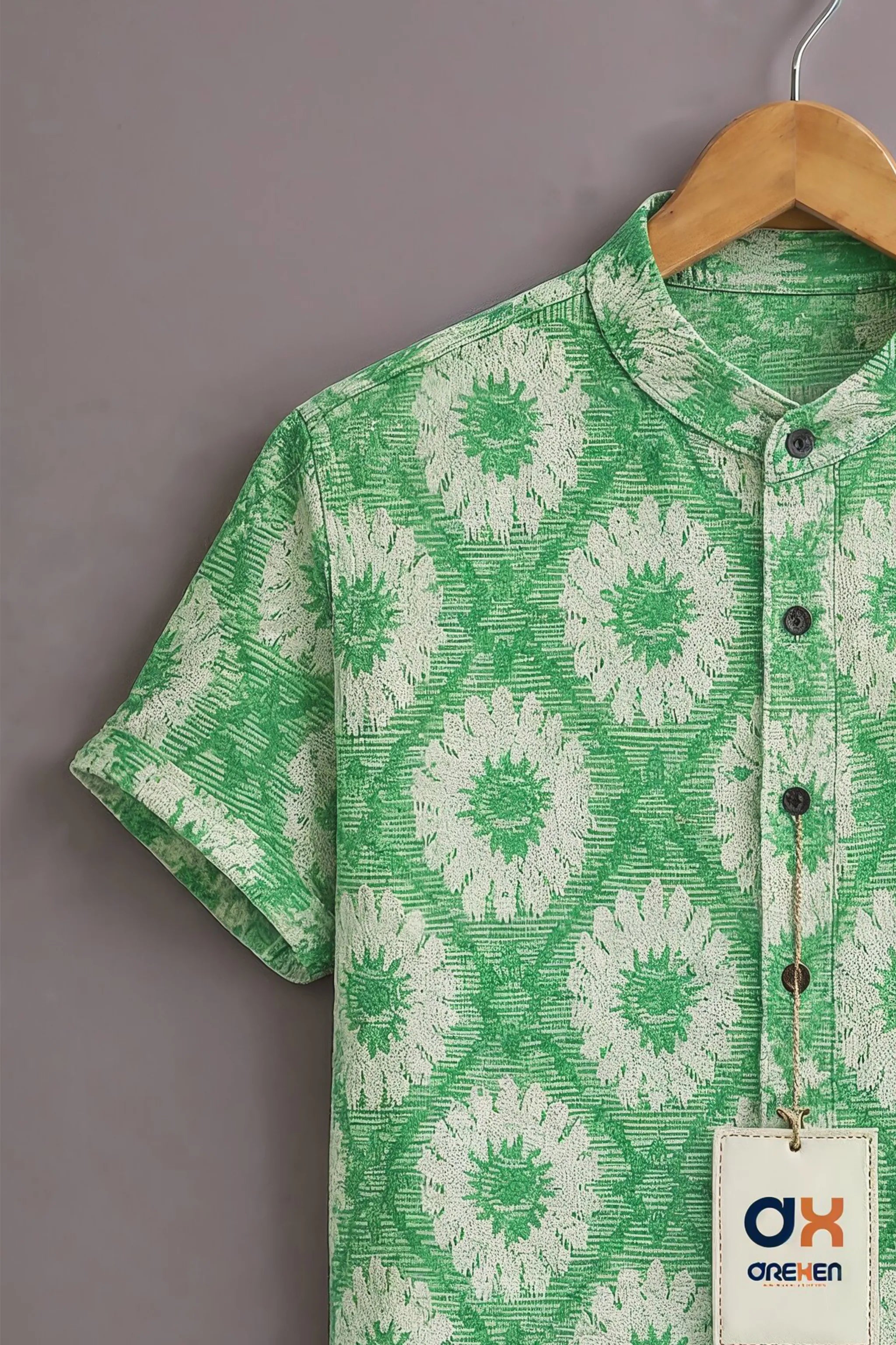 Mint Ethnic Bloom Luxe Shirt