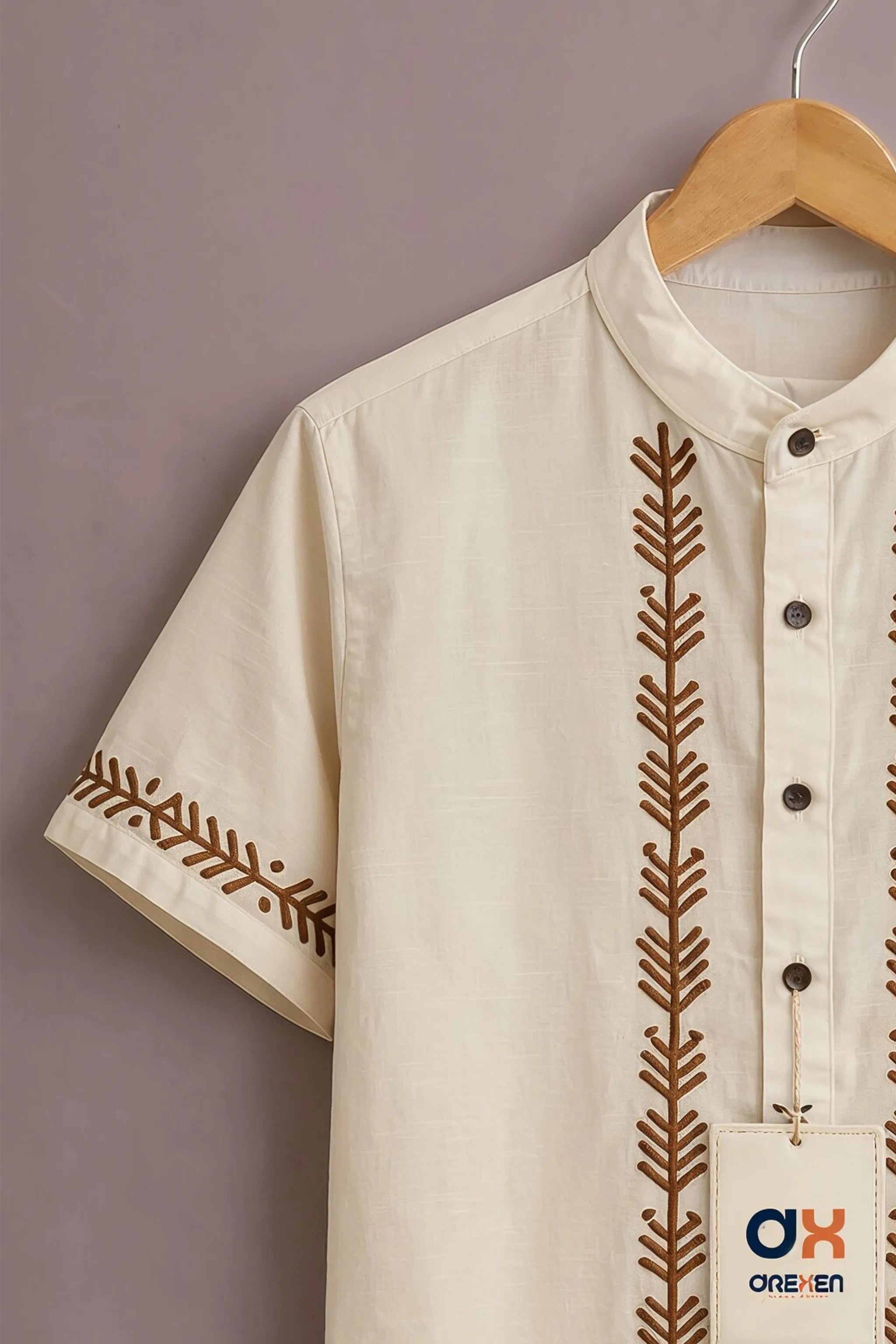Ivory Artisan Luxe Embroidered Shirt