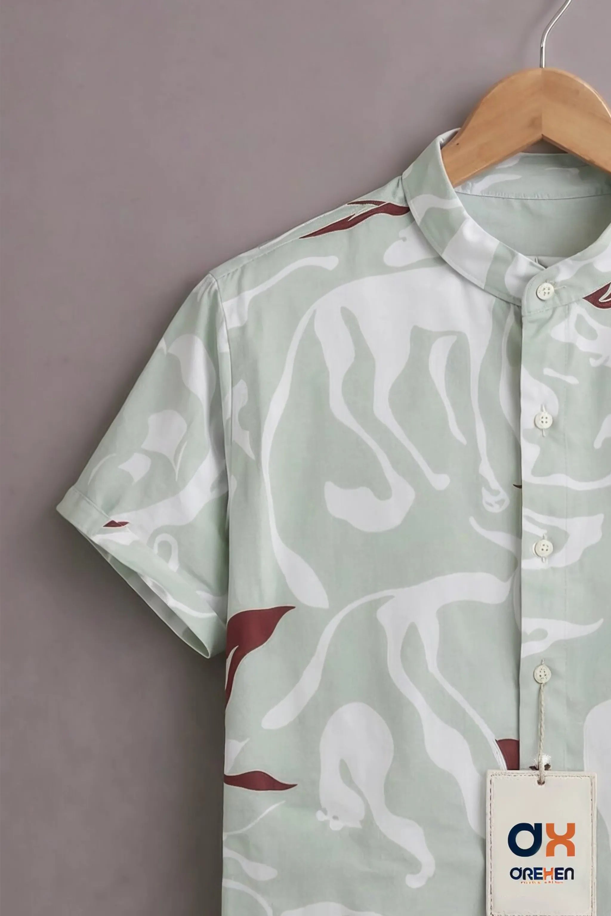 Sage Wild Luxe Print Shirt