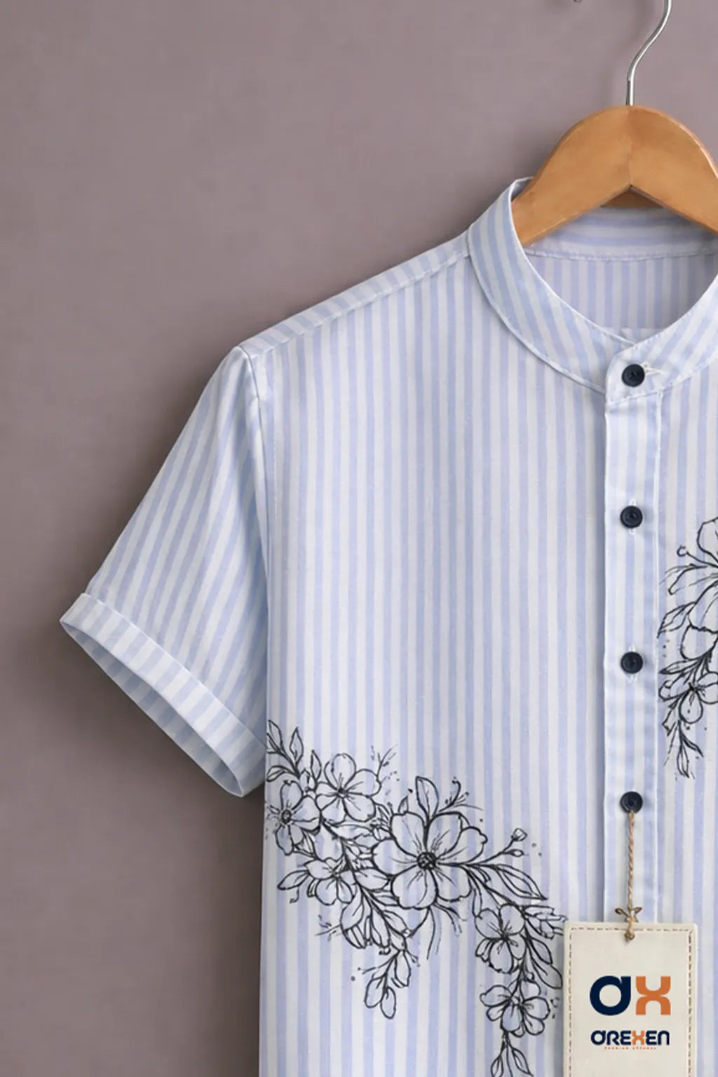 Skyline Floral Stripe Premium Shirt