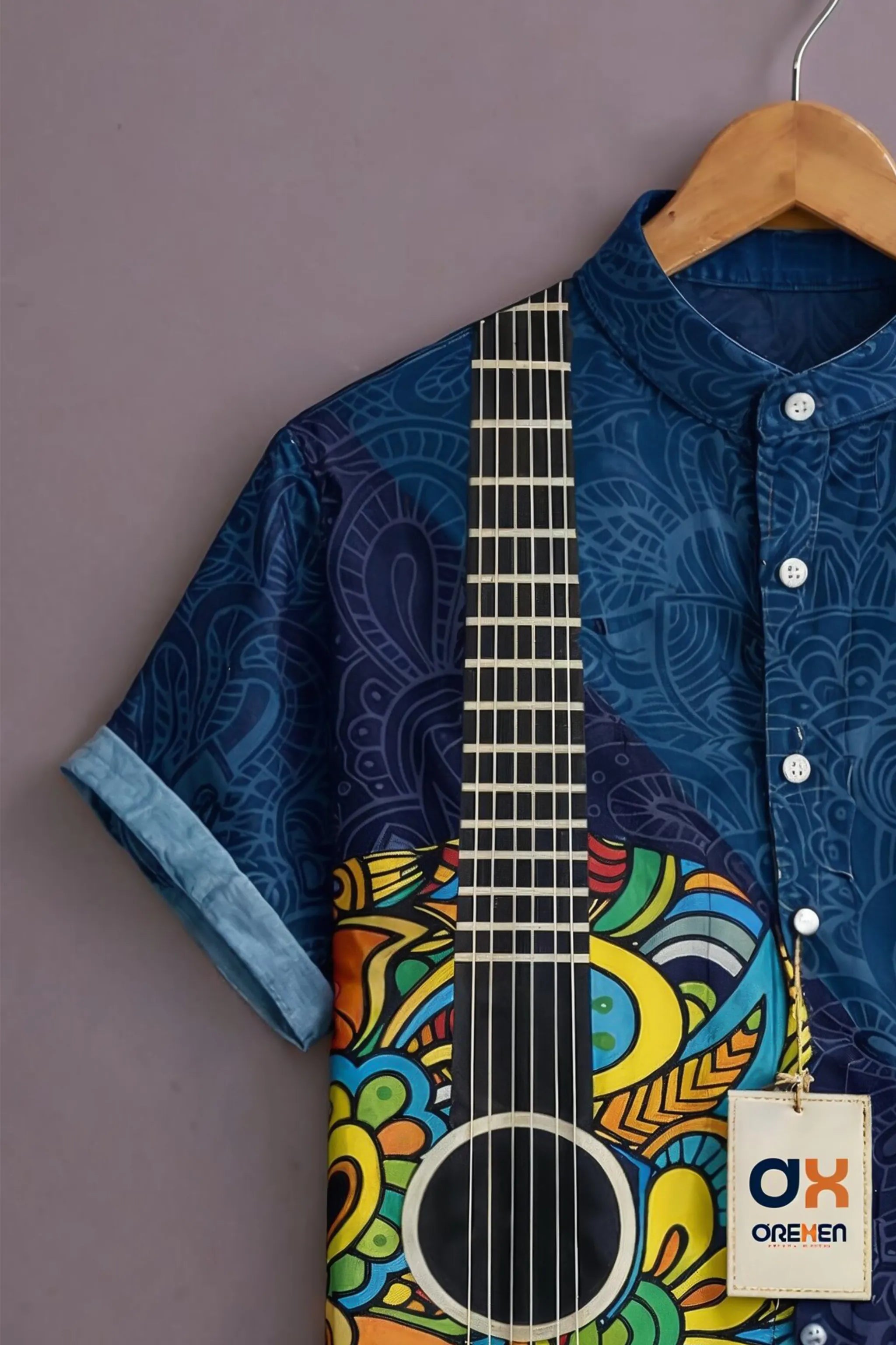 Indigo Rhythm Art Shirt