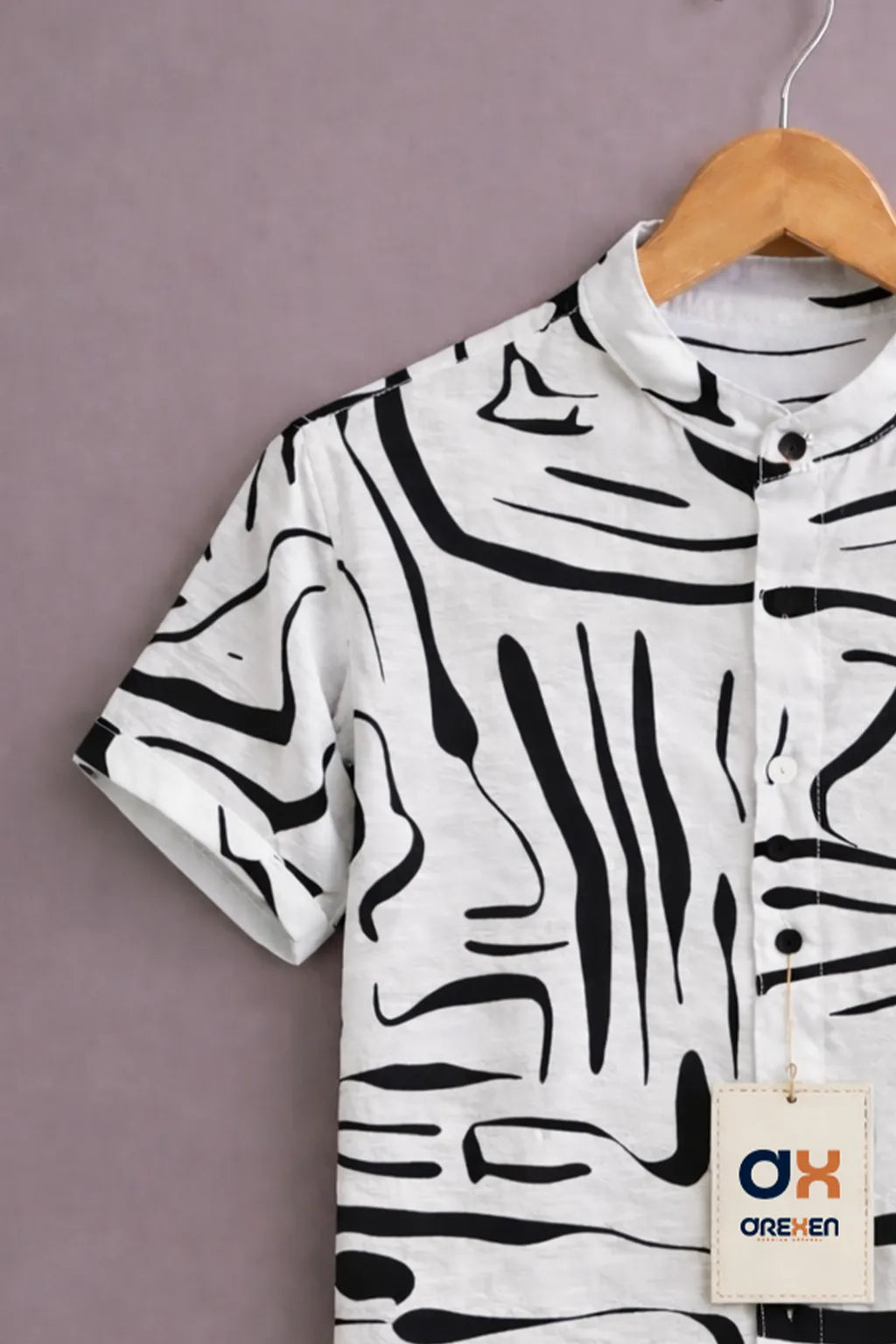 Mono Flux Abstract Signature Shirt